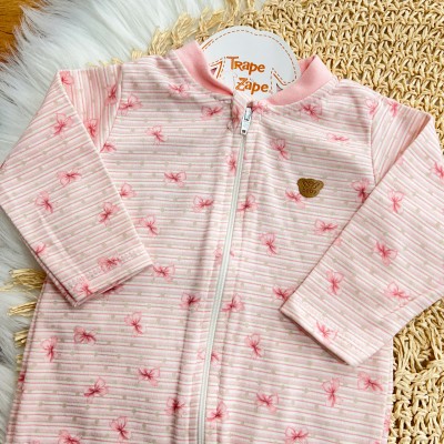 Kit 2 Macacões + Naninha Ursinha - Ursinha no Balão - Rose e Rosa